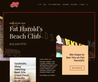 Fatharolds.com(Fat Harold's Beach Club on Main Street in the Ocean Drive Section of North Myrtle Beach) Screenshot