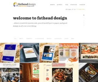 Fatheaddesign.com(A full service advertising agency and design studio) Screenshot