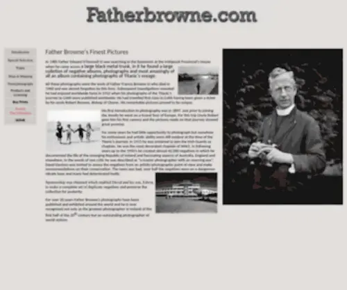 Fatherbrowne.com(The Father Browne SJ Photographi) Screenshot