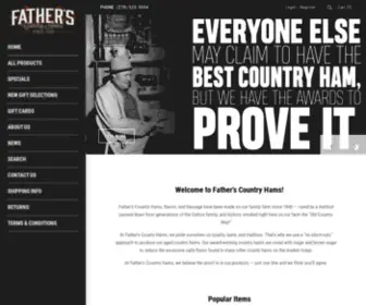 Fatherscountryhams.com(Fathers Country Hams) Screenshot