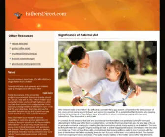 Fathersdirect.com(Resource for fathers and fathers to be) Screenshot