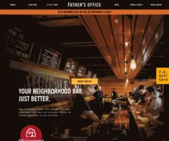 Fathersoffice.com(Father’s Office Bar Restaurant) Screenshot