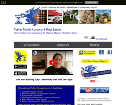 Fathertime.com(Father Time Auctions and Real Estate) Screenshot