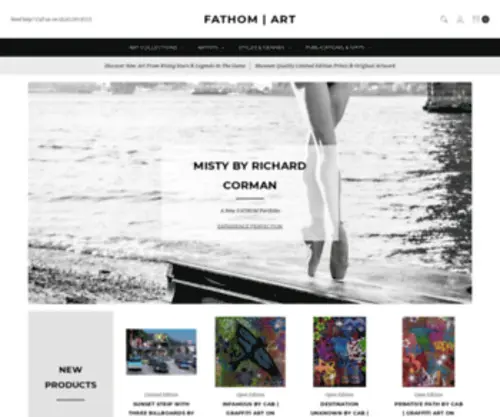 Fathom-ART.com(Limited Edition Prints and Original Art) Screenshot