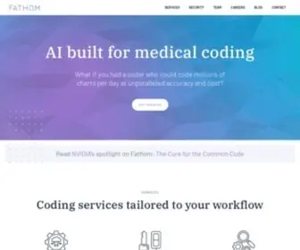 Fathomhealth.com(Medical coding automation) Screenshot