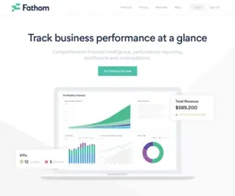 Fathomhq.com(Powerfully Simple Financial Reporting and Analysis) Screenshot