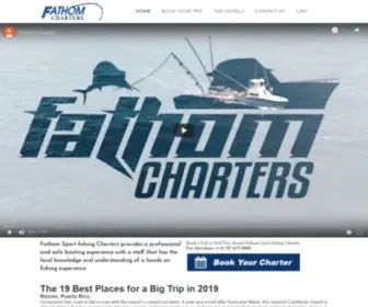 Fathomsportsfishing.com(Fathom Charters) Screenshot