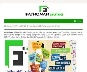 Fathonahpulsa.net(Distributor Pulsa Elektrik dan Kuota Data Murah all Operator Harga Grosir Nasional) Screenshot