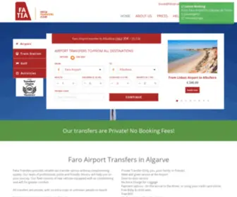 Fatiatransfers.com(Faro Airport Taxi Transfers Tavira) Screenshot