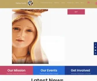 Fatimafamily.org(Fatima Family Messages from Mary) Screenshot