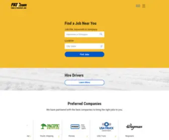 Fatj.com(Find your next Trucking Job on FindaTruckerJob.com) Screenshot