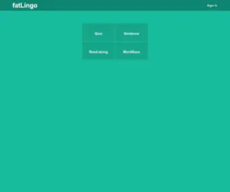 Fatlingo.com(Increase Your English Vocabulary in a Fun Way) Screenshot