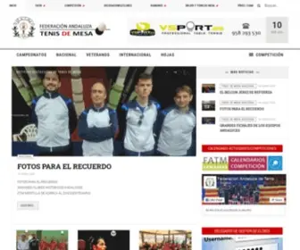 Fatm.eu(Web Oficial Federación Andaluza de Tenis de Mesa) Screenshot