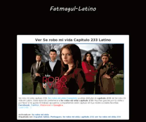 Fatmagul-Latino.com(Fatmagul Latino) Screenshot