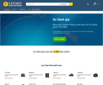 Fatoro.com(FATORO mang đến cho Quý khách trải nghiệm mua hàng Online Chất lượng) Screenshot