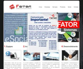 Fatorsistemas.com.br(Fator Sistemas e Consultoria) Screenshot