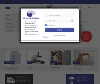 Fatpurpletrading.co.za(Importers and distributors of healthy lifestyle equipment in South Africa) Screenshot