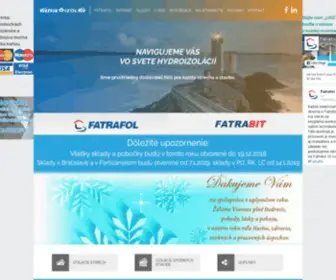 Fatraizolfa.sk(Izolačné fólie a systémy FATRAFOL) Screenshot