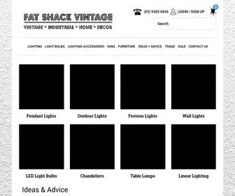 Fatshackvintage.com.au(Industrial & Vintage Lighting Australia) Screenshot
