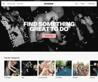 Fatsoma.com(Find something great to do) Screenshot
