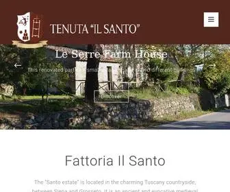 Fattoriailsanto.it(Agriturismo in Toscana) Screenshot