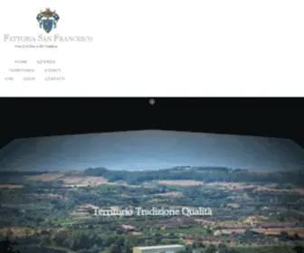 Fattoriasanfrancesco.it(Fattoria San Francesco) Screenshot