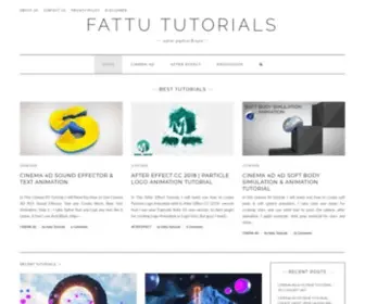 Fattututorials.com(Cinema 4D Tutorial & After Effects Tutorials) Screenshot