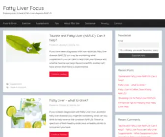 Fattyliverfocus.com(Exploring ways to beat a Fatty Liver diagnosis (NAFLD)) Screenshot