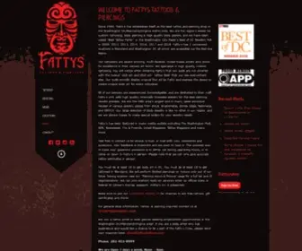 Fattystattoos.com(Fattys Tattoo) Screenshot