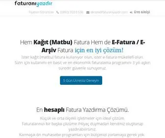 Faturaniyazdir.com(Kolay Fatura Yazd) Screenshot