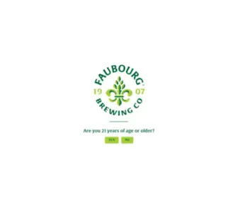 Faubourgbrewery.com(Faubourg Brewing Co) Screenshot