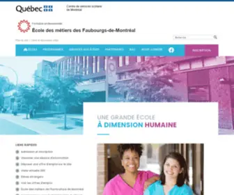 Faubourgs.ca(Formation professionnelle) Screenshot
