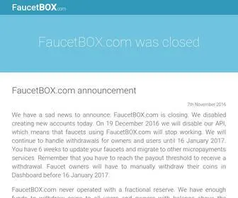 Faucetbox.com(Domain name) Screenshot
