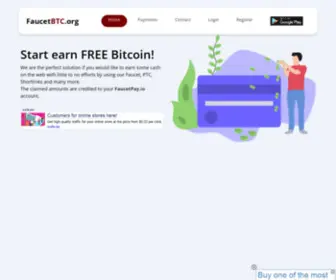 Faucetbtc.org(Earn Free Bitcoin With Our Faucet) Screenshot