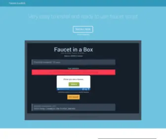 Faucetinabox.com(Faucet in a BOX) Screenshot