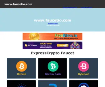 Faucetio.com(ExpressCrypto) Screenshot