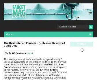 Faucetmag.com(The Best Kitchen Faucets) Screenshot