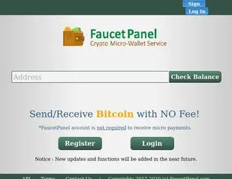 Faucetpanel.com(Bitcoin & Litecoin Micropayment Platform) Screenshot