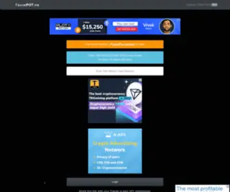Faucetpot.me(Free Bitcoin Faucet) Screenshot