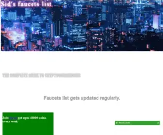 Faucets-Picker.com(HIGH PAYING CRYPTO FAUCETS LIST) Screenshot