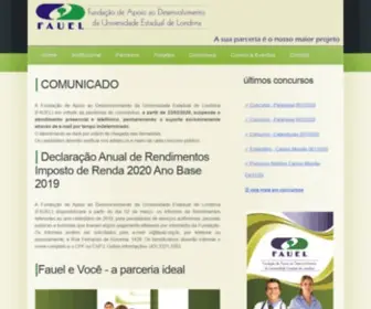Fauel.org.br(Fundação de Apoio ao Desenvolvimento da UEL) Screenshot