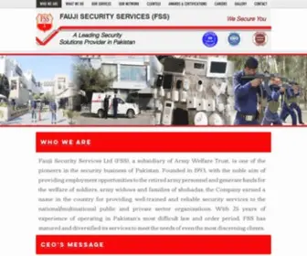 Faujisecurities.com(Fauji Security Services) Screenshot