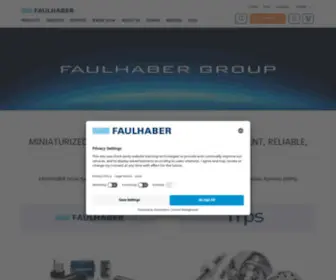 Faulhaber-Group.com(FAULHABER Miniature Drive Systems) Screenshot