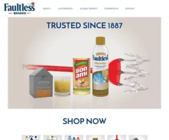 Faultlessbrands.com(Faultless Brands Faultless Brands) Screenshot