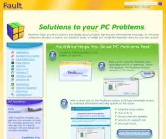 Faultwire.com(Solutions to PC problems in one click) Screenshot