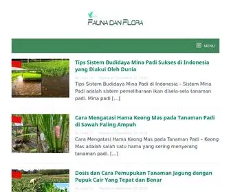 Faunadanflora.com(Situs Ensiklopedia Fauna dan Flora Dari Seluruh Dunia Sebagai Ruang Belajar Keanekaragaman Hayati Makhluk Hidup Untuk Pelestarian Flora dan Fauna) Screenshot