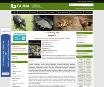 Faunajournal.com(International Journal of Fauna and Biological Studies) Screenshot