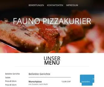 Fauno-Pizza-Kurier.ch(Fauno Pizzakurier) Screenshot