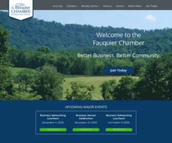 Fauquierchamber.org(The Fauquier County Chamber of Commerce) Screenshot