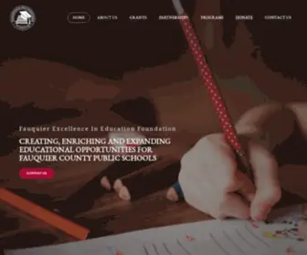 Fauquiereie.org(Fauquier Excellence In Education Foundation) Screenshot